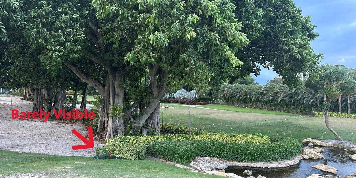 IggyTrap hidden right in the middle of a major golf course 