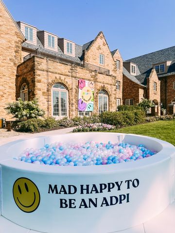 Ball pit, colors, round ball pit, sorority, bidday