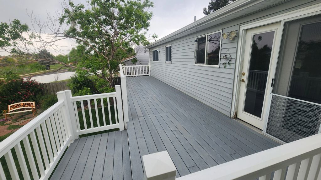 Composite deck stain