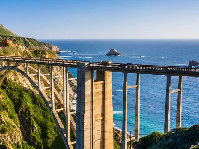 Beautiful picture of Monterey County - Encapsulating the vast reach of Caption Legal's dominance.
