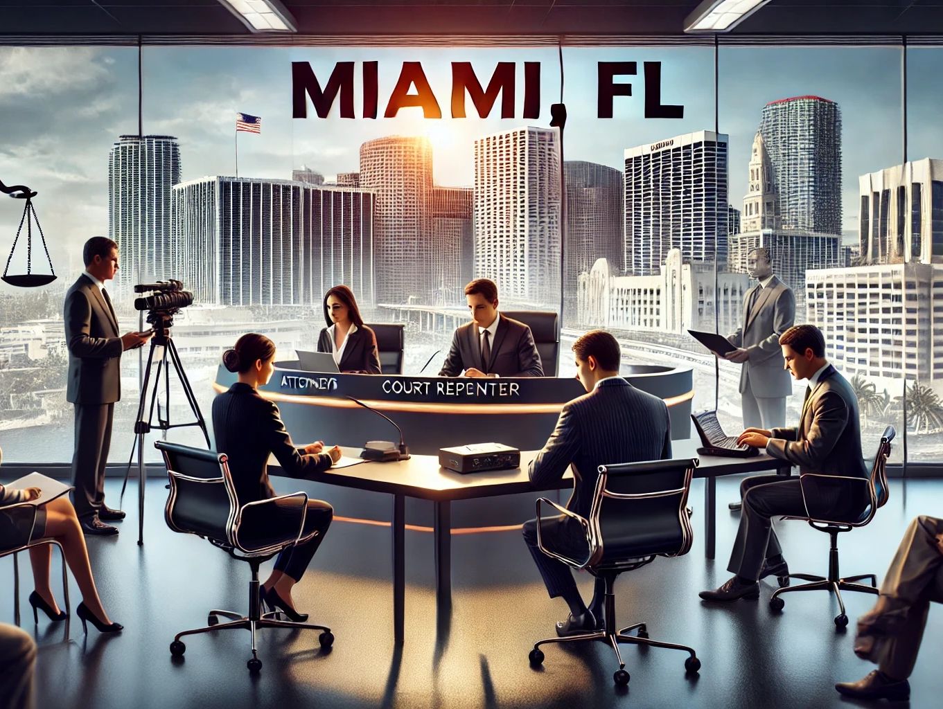 Caption Legal provides Attorneys in Miami, FL  in-person, remote and hybrid proceeding coverage.