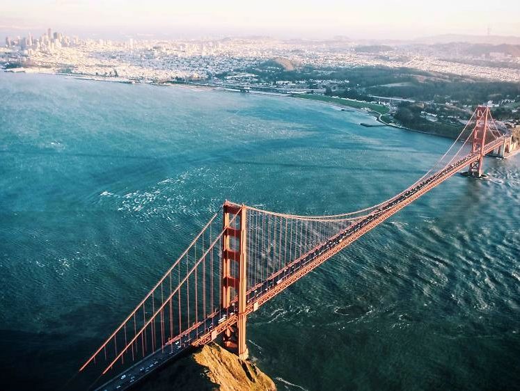 Beautiful picture of San Francisco, CA - Encapsulating the vast reach of Caption Legal's dominance.