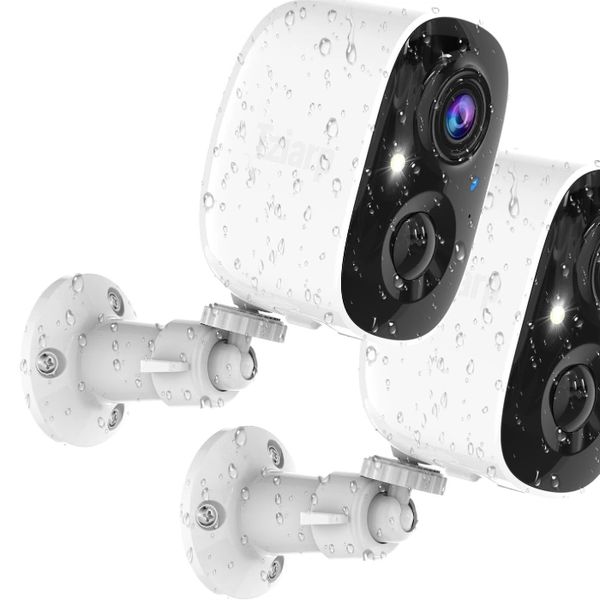 Security Cameras Wireless Outdoor,2K Indoor WiFi Wireless Cameras,Outside Battery Powered Camera for