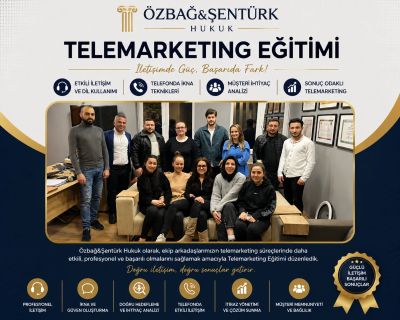 Özbağ&amp;Şentürk Hukuk'tan telemarketing eğitimi alan ekip.