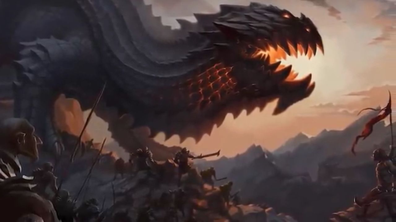 How accurate is the scale of this picture? Ancalagon does seem a bit too big, but this might be completely correct. : r/lotr