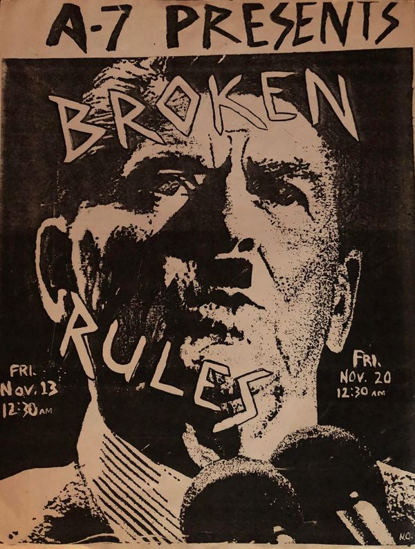 Derek Samuel Reese Broken Rules Gig flyer