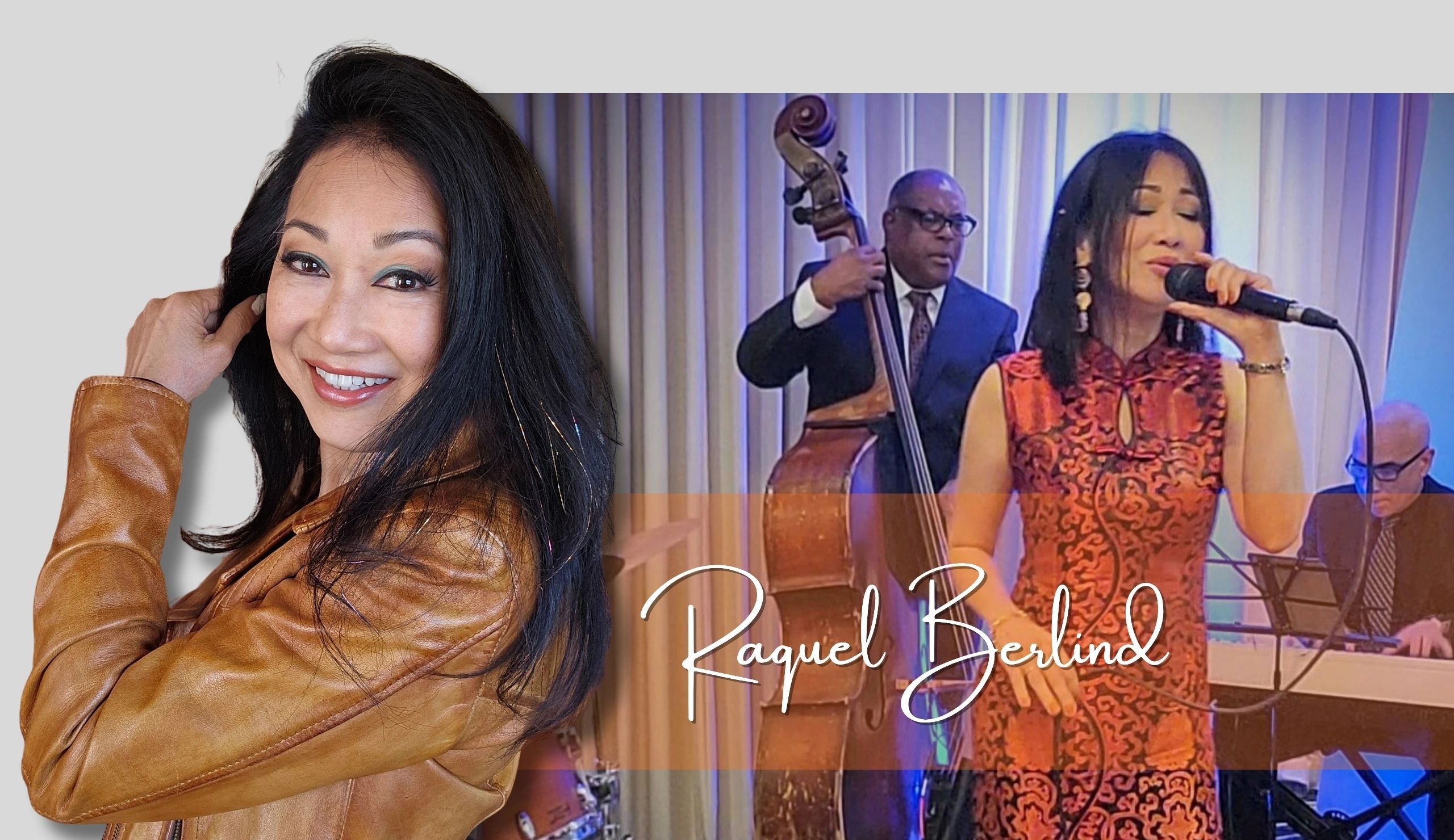 Photo banner of Raquel Berlind and her band.
