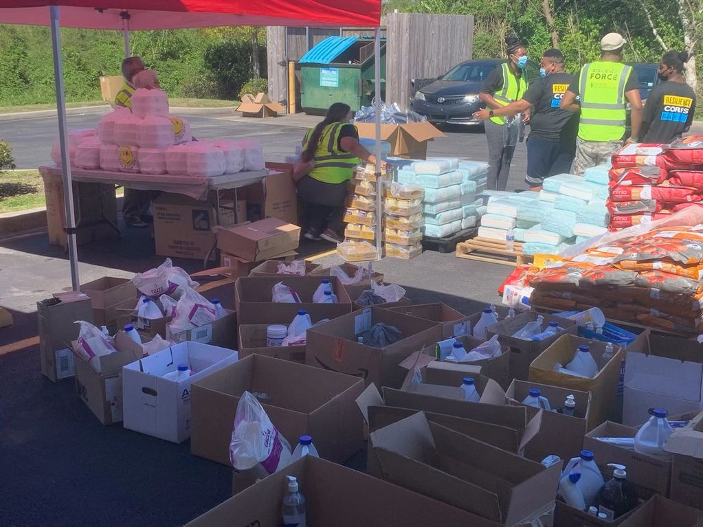 Items Delivered: 12 pallets in total: cleaning supplies, mayo; chips
