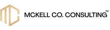 Logo for McKell Co. Consulting with gold and black text.