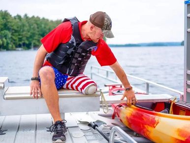 Floating ADA regulated kayak launch for commerical and government parks, lakes, and docks.