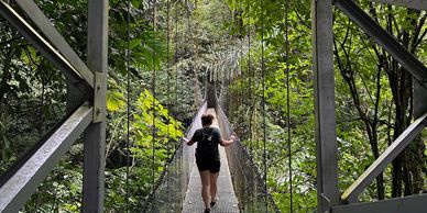 Costa Rica hanging bridge