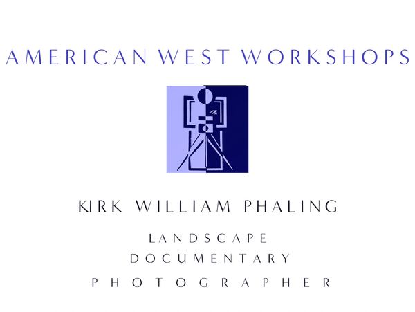 Logo for American West Workshops by Kirk William Phaling.