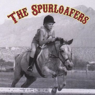 Young rider jumping a horse under 'The Spurloafers' title.