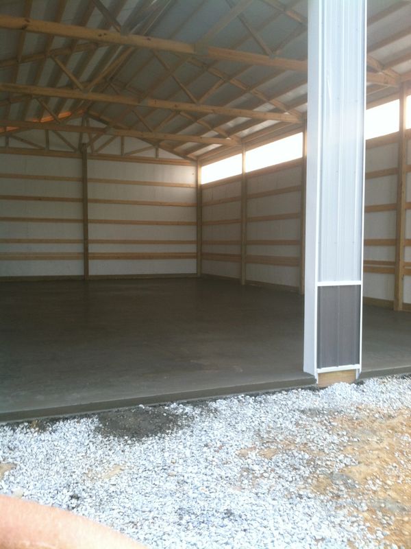 pole barn concrete slab