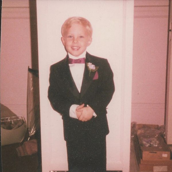 Little boy in a suit