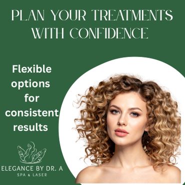Woman with curly hair promoting flexible treatment options for consistent results.