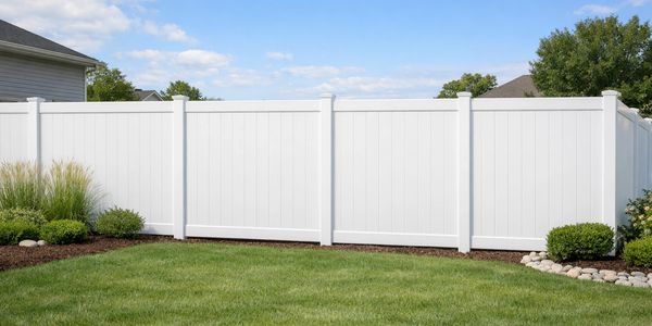 Vinyl privacy fence