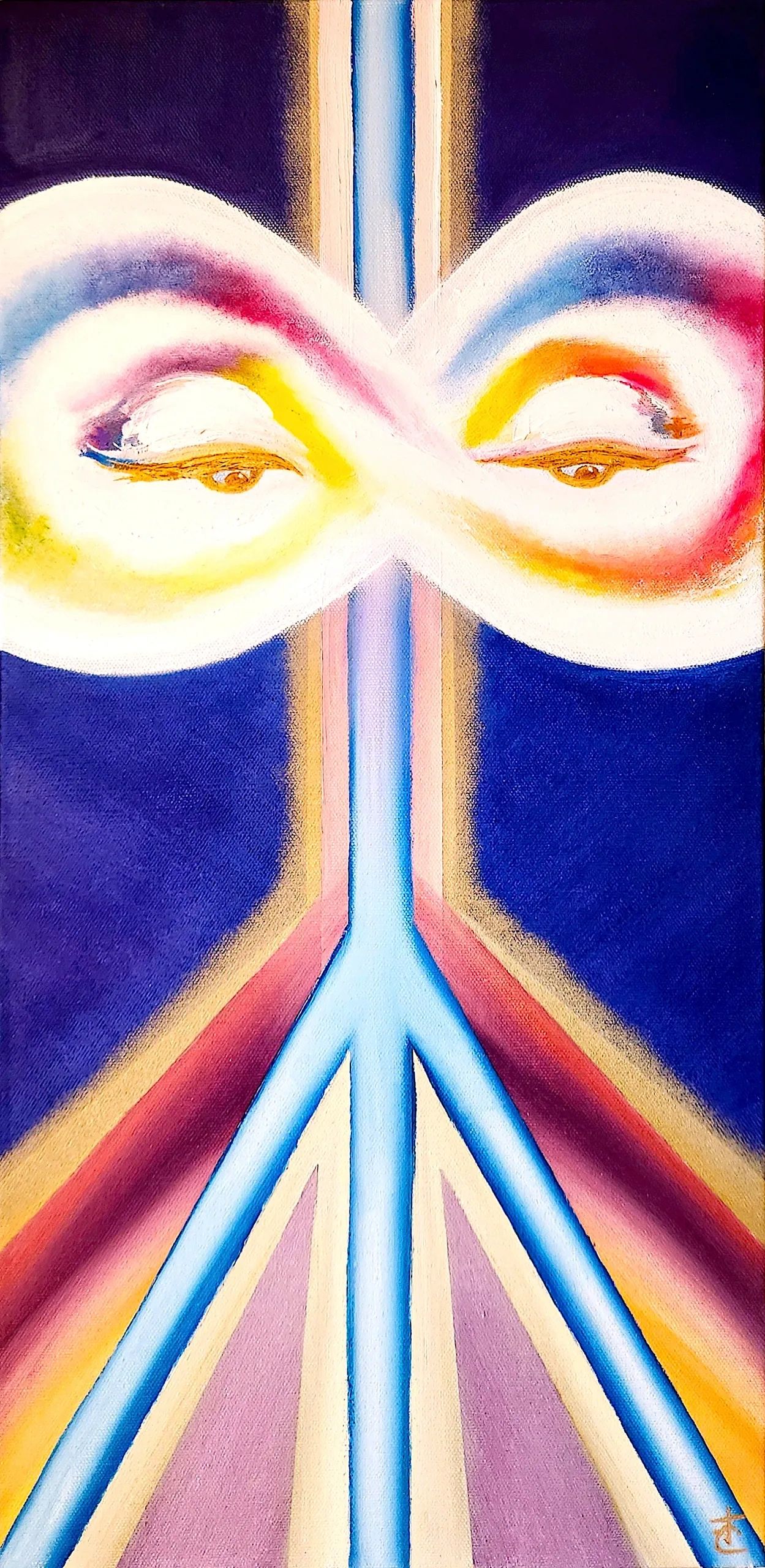 JASON COLETTA
Friend And Mentor (FAM), 2025 
oil on canvas 
24 x 12 inches 

