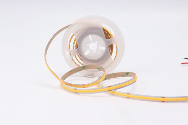 narrow COB led strip for cabinet lighting.