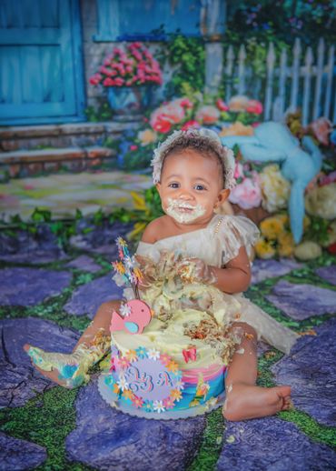 niñas, niños, cake, pastel, bizcocho, fotografia, estudio, Nadia, RD, Santo Domingo, smash cake, 