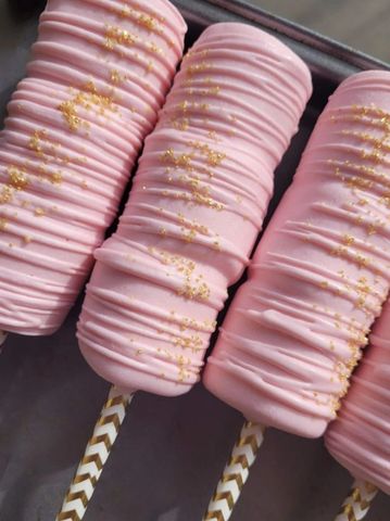 marshmallows covered with chocolate