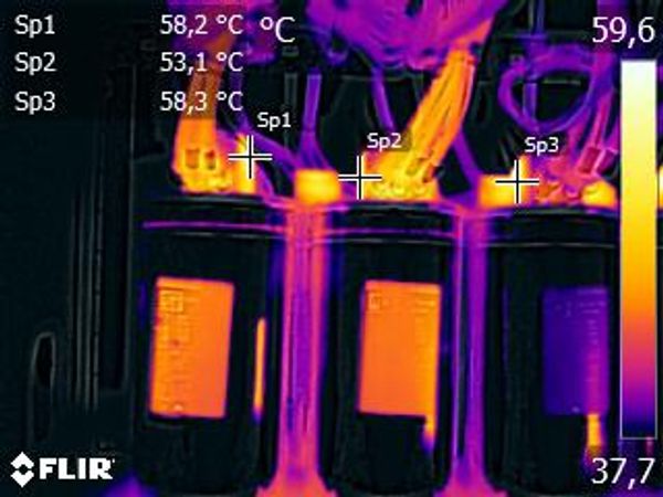 Análise termografica banco de capacitores.