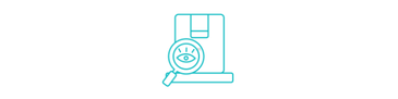 Minimalist icon of a door with a circular arrow symbol beside it.