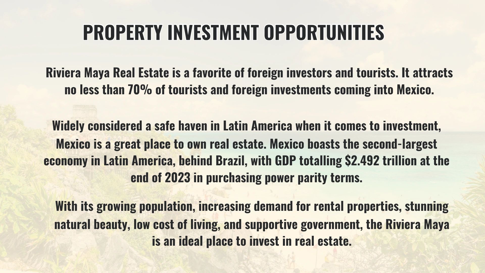 Property Investment opportunities. 