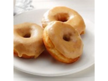 Fresh glazed donuts to enjoy!