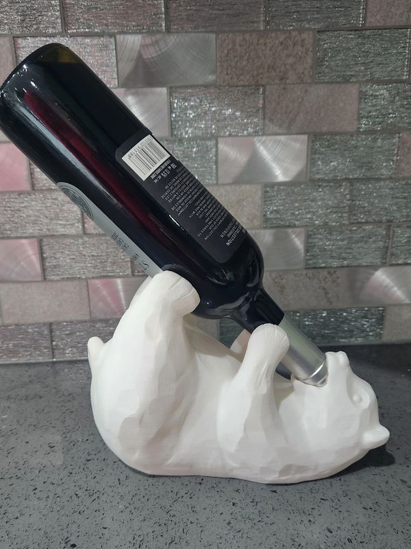 Bear Wine and Liquor Bottle Display