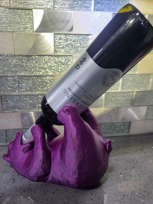 Bear Wine and Liquor Bottle Display