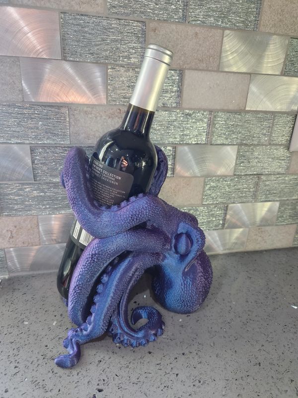 Octopus Wine and Liquor Bottle Display