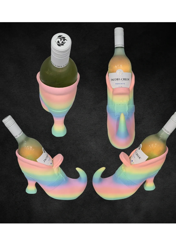 Witch Shoe Wine Bottle Display