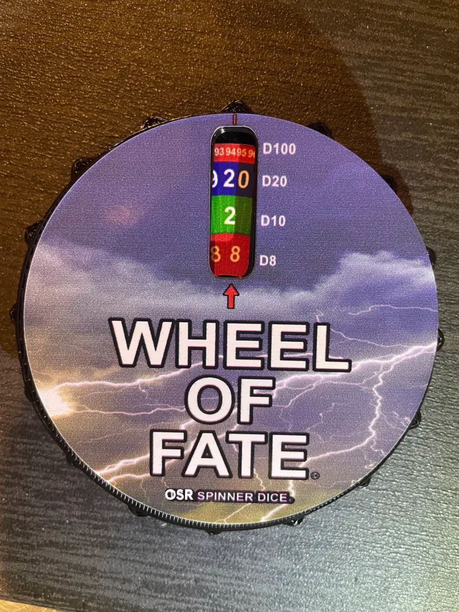 Wheel of Fate Spinner Dice