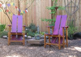 Adirondack adirondack Adirondack chair apartment garden decor garden furniture handmade furniture

