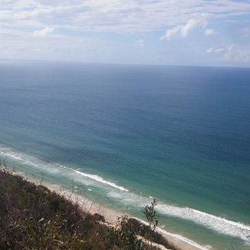 Looking out over Rainbow Beach 