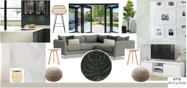 Concept board family room