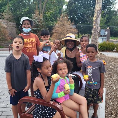 Fun in the Sun! WTCARE Summer Camp 2022 with Director Virginia Fulmore and campers.