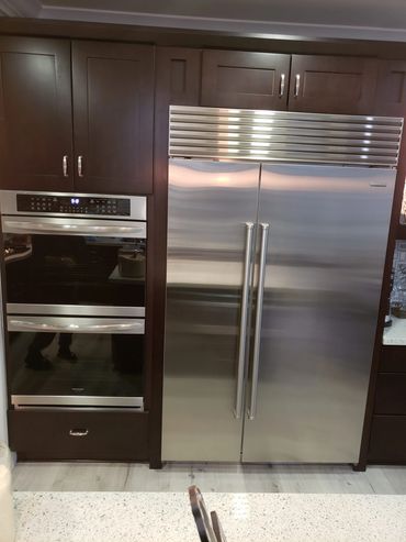 Stainless Steel Extra wide fridge