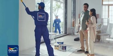 A tv commercial setup.