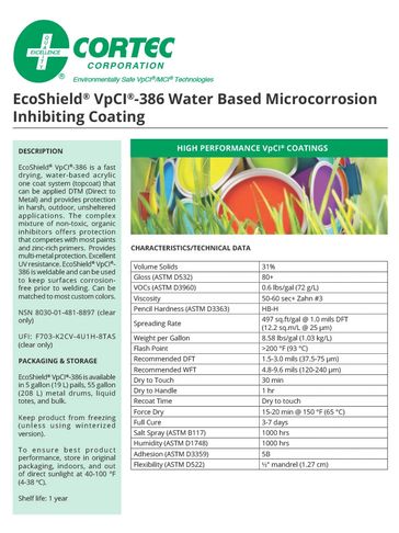 EcoShield VpCI-386 Microcorrosion Inhibiting Coating