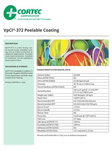 VpCI-372 Peelable Coating