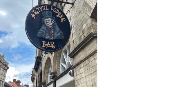 The Artful Dodger Bar sign 