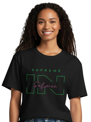 Alpha Kappa Alpha Supreme in Service tee shirt. AKA shirt