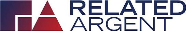 Logo with geometric shapes and the text 'RELATED ARGENT'.