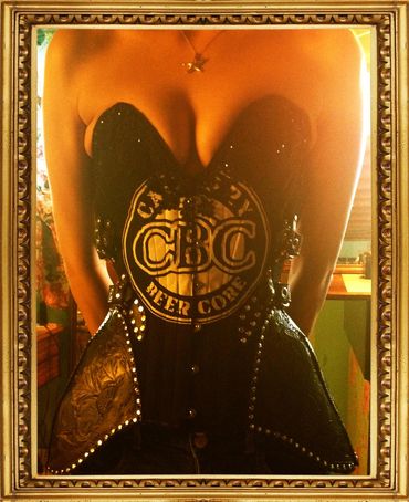 Die my Darling with teeshirt overly, embossed hip detail, partial fan lacing, and lace trim with rhi