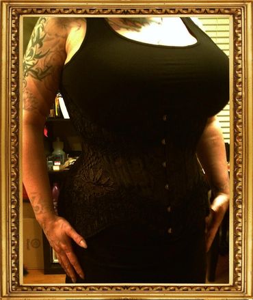 Oh Industry in jacquard coutil with lace embellishment