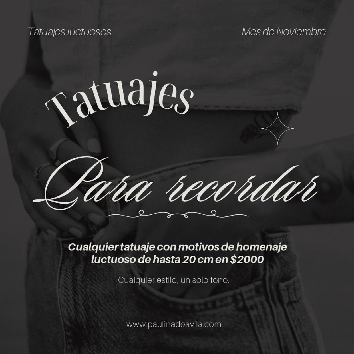 Noviembre 💀💀

Este mes vamos a dedicarlo a tatuajes de homenaje entonces les dejo esta promo para 