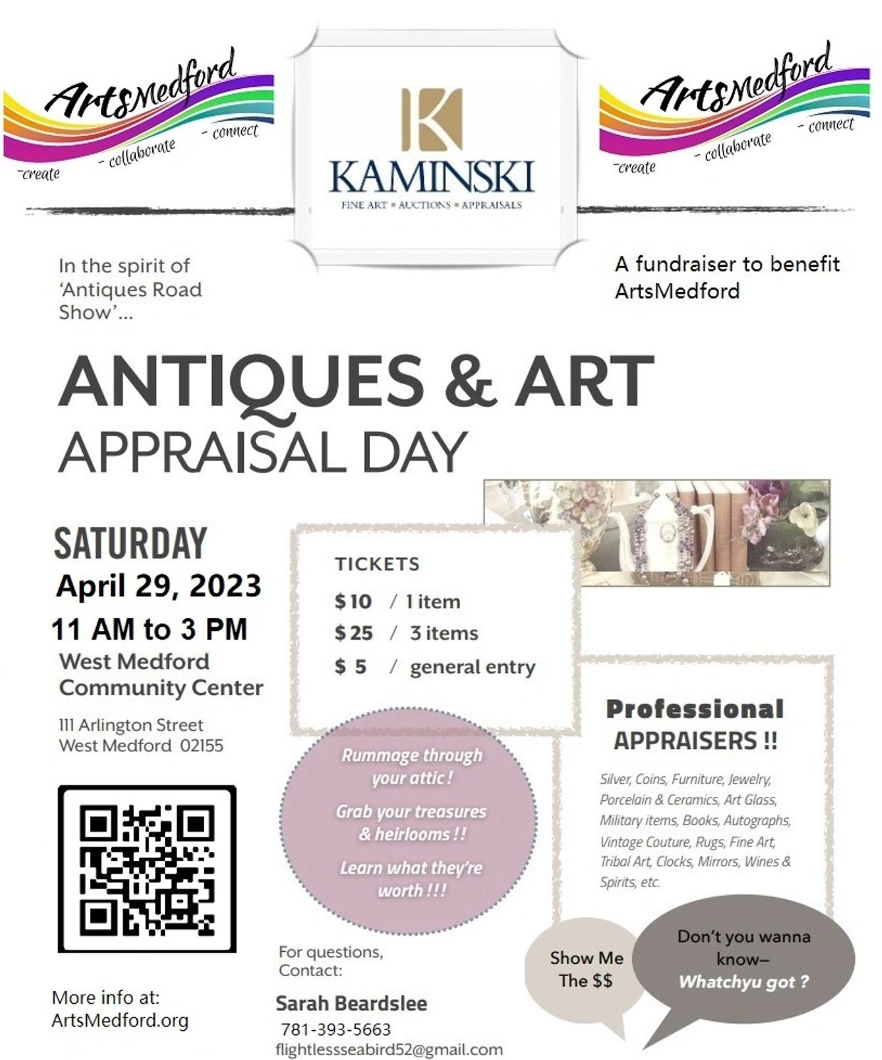 Click on image to get tickets Art and Antique Appraisal event with professional appraisers! 
