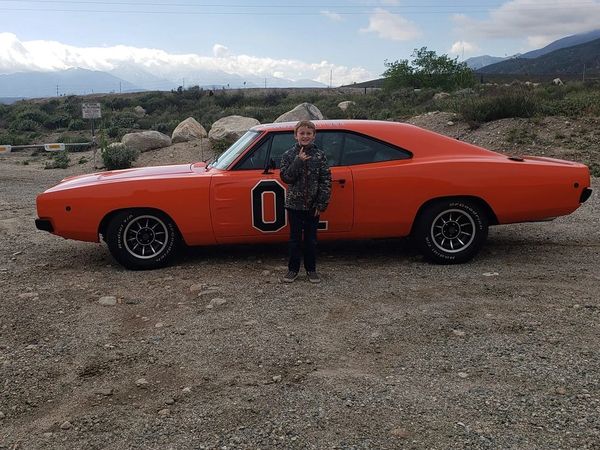 Co - pilot with Dad in the General Lee